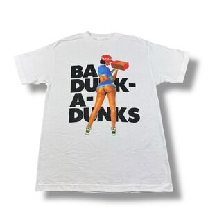 NWOT VTG Y2K Capital Brand Ba-Dunk-A-Dunks NKE Meme Promo T-Shirt Mens M Rare